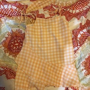 Sabo Mini Toddler Girls Plaid Dress+Hair Ties 2T